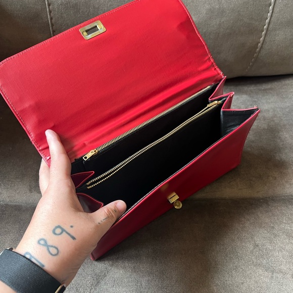 Vintage 50’s-60’s Elegant Red‎ Leather Handbag - Picture 7 of 12